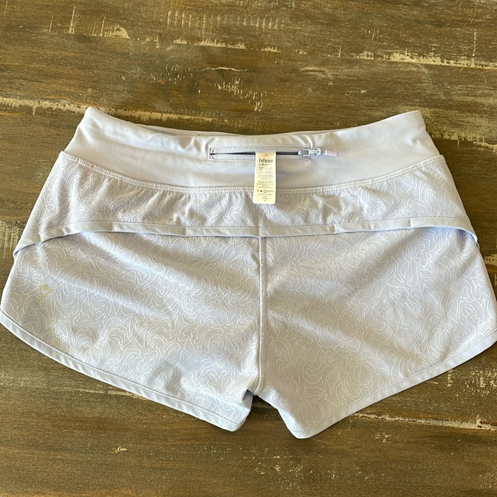 Ivivva by Lululemon Speed Up Shorts. Excellent condition. Light lavender color.
